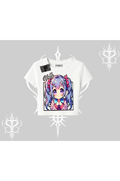 Tarzsokak Babby Tee majica Hello Anime Girl Slatka Sa printom karaktera