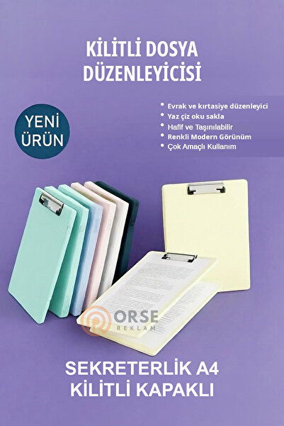 Orse Reklam Sekreterlik Kilitli Dosya
