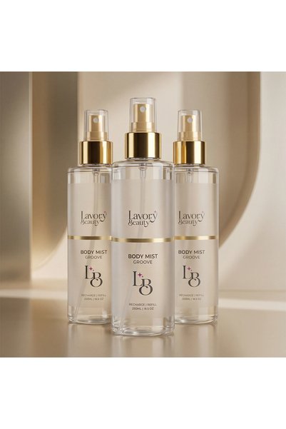 Lavory Beauty Groove Body Mist 250 ml – Women’s Light Fragrance Spray with Iconic Floral Scent