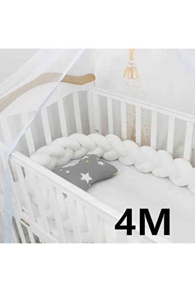 Choice وسادة حماية سرير الأطفال 4M ذات عقدة مضفرة للأطفال الرضع، 3 قطع، مصدات...