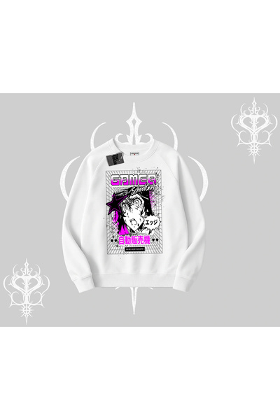 Tarzsokak بيسيليت سويت شيرت جيمز سكول جيرل أنيمي مطبوع