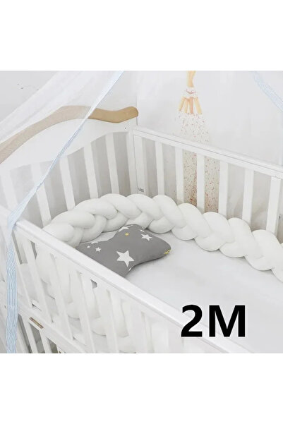 Choice وسادة حماية سرير الأطفال 2M ذات عقدة مضفرة للأطفال الرضع، 3 قطع، مصدات...