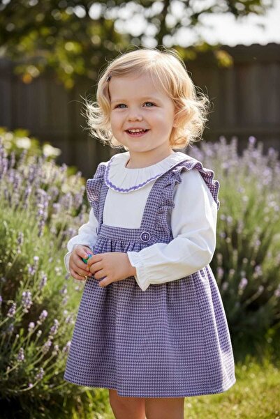 VİYOLİNA Kız bebek jile gömlekli elbise