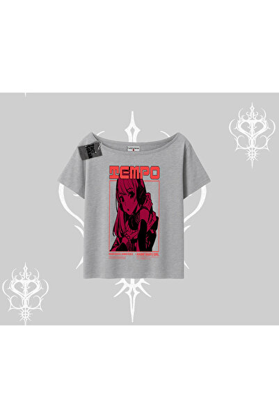 Tarzsokak Majica sa lađastim izrezom Anime Waifu Crvena Grafika Sa deznom