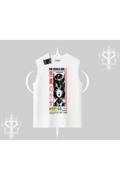 Tarzsokak Majica bez rukava Anime Devils Girl Japanski stil Štampano