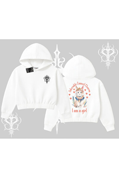 Tarzsokak Hanorac scurt cu glugă, cu imprimeu pe spate, cu design Cute Prince...