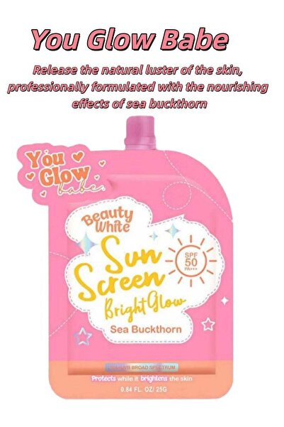 You Glow babe واقي شمسي من نبات النبق البحري بعامل حماية 50 PA+++ لإشراقة مشرقة