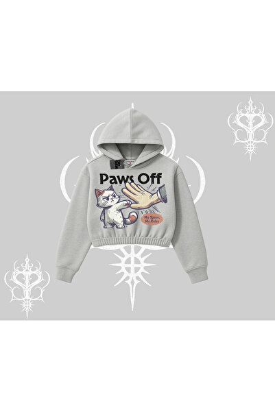 Tarzsokak Hanorac ProCATstinator cu imprimeu cu pisici și guler tip barcă