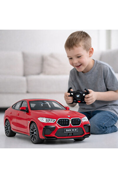 Rastar Masina cu Telecomanda RC BMW X6 M 1:14 Rosie