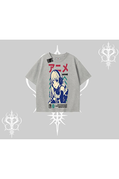 Tarzsokak قصة فضفاضة تي شيرت أنمي بناتي بنمط ياباني