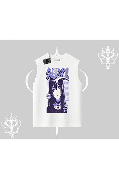 Tarzsokak Tricou fără mâneci Neo Tokyo Girl Y2K Street Anime Aesthetic