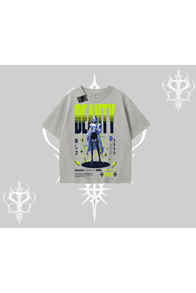 Tarzsokak Υπερμεγέθη μπλουζάκια με σχέδια Anime Unity Neon και λεπτομερή γραφ...