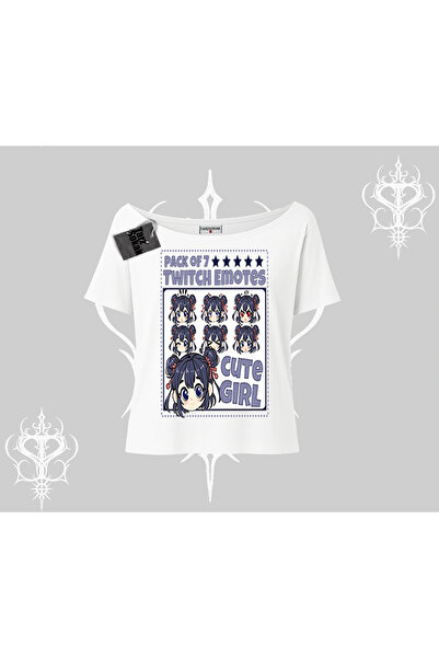 Tarzsokak Kayak Neckline Tshirt Twitch Emotes Cute Girl Anime Expression