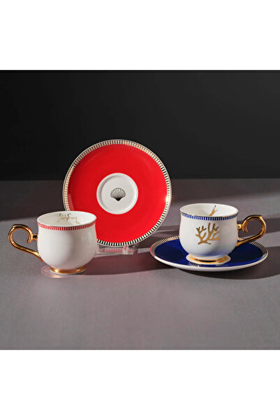 Karaca Şahika Ercümen 2 Kişilik Kahve Fincan Takımı 90 ml