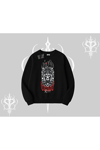 Tarzsokak سترة بيسكيلت بتصميم الأسد المُتاج، رمز الأسطورة والقوة