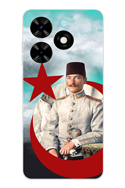 TechTree حافظة سيليكون متوافقة مع Tecno Spark 20-20C من Young Years Ataturk م...