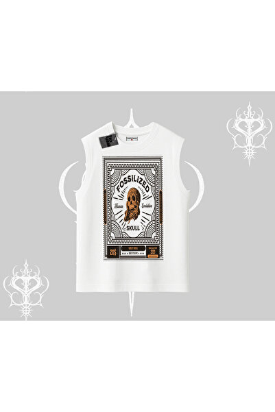 Tarzsokak Tricou fără mâneci Craniu Fosilizat Arhivă Subterană