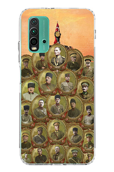 TechTree حافظة سيليكون متوافقة مع هاتف Redmi 9T-POCO M3 من أتاتورك وقادة الحر...