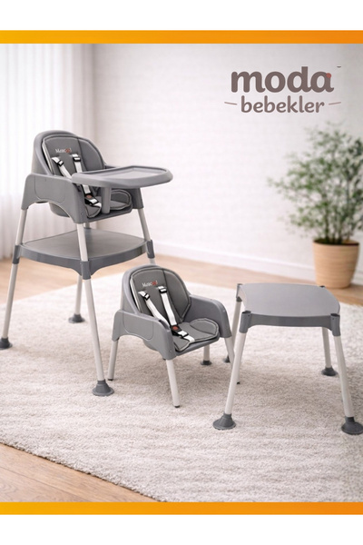 modabebekler Çalışma Masalı Mama Sandalyesi | Dönüşebilir Mama Sandalyesi & Ç...