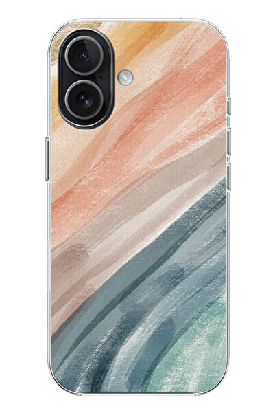 TechTree حافظة سيليكون متوافقة مع iPhone 17 Modern Color Palette مطبوع