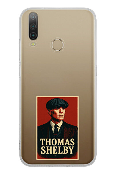 TechTree حافظة سيليكون متوافقة مع جهاز General Mobile GM 10 Thomas Shelby Banner مطبوع