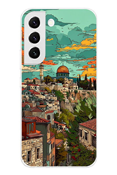 TechTree حافظة سيليكون متوافقة مع هاتف سامسونج جالاكسي S22 من فلسطين الحرة وق...