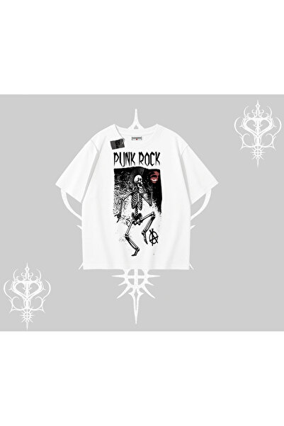 Tarzsokak Футболка оверсайз Punk Rock Chaos Skeleton Riot
