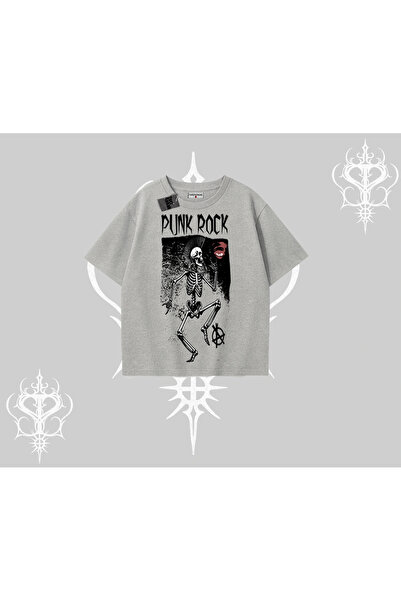 Tarzsokak Футболка оверсайз Punk Rock Chaos Skeleton Riot