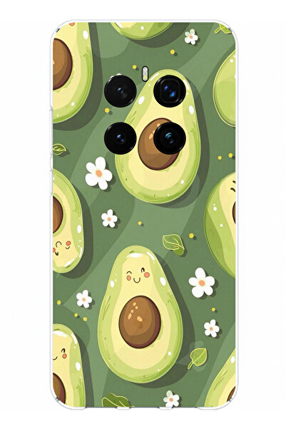 TechTree حافظة سيليكون متوافقة مع هاتف Honor Magic 7 PRO ذات خلفية خضراء لطيف...