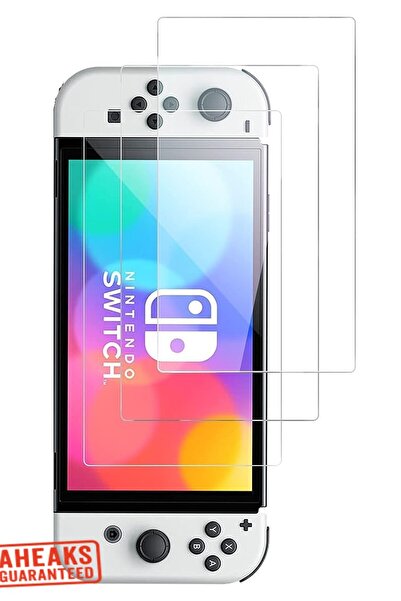 aheaks واقي شاشة نانو لجهاز سويتش كونسول طراز أوليد - شفاف للغاية