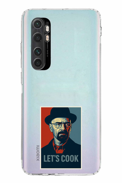 TechTree حافظة سيليكون متوافقة مع هاتف Mi Note 10 Lite Lets Cook Banner مطبوع