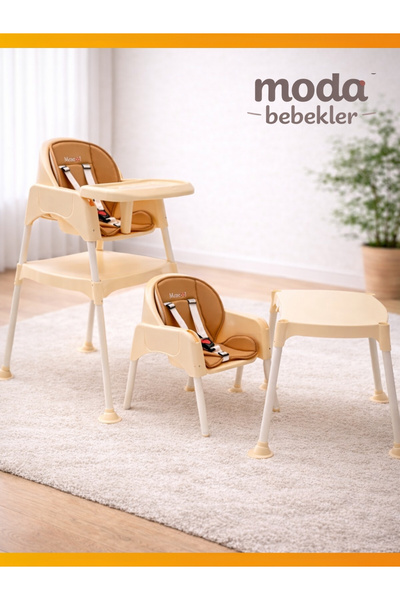 modabebekler Çalışma Masalı Mama Sandalyesi | Dönüşebilir Mama Sandalyesi & Ç...