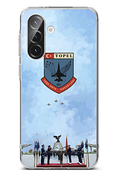 TechTree حافظة سيليكون متوافقة مع هاتف سامسونج جالاكسي A56 من القوات الجوية ا...