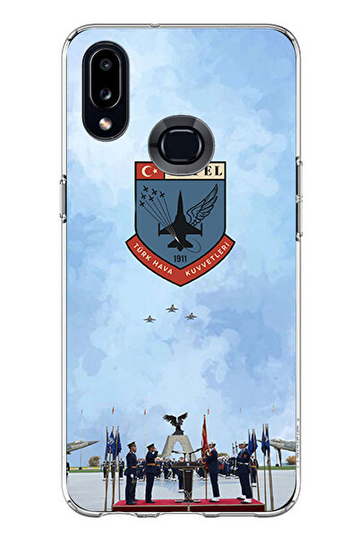 TechTree حافظة سيليكون متوافقة مع هاتف سامسونج جالاكسي A10S من القوات الجوية ...