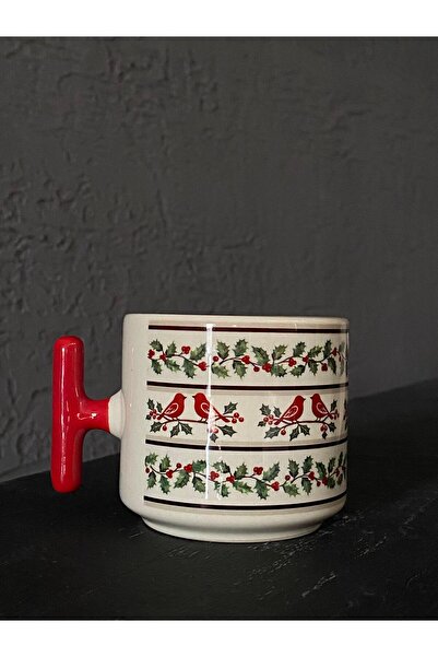 Kırtasiye Ofisi كوب هدية رأس السنة الجديدة من كوكينا بتصميم زهرة مطبوع بمقبض ...