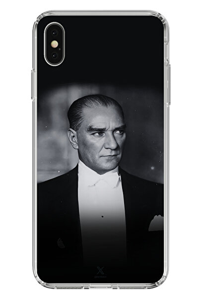 TechTree الرقي والأناقة المتوافقة مع iPhone X-XS: حافظة سيليكون مطبوع مع بدلة...