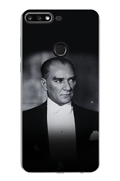 TechTree حافظة سيليكون مطبوعة بتصميم أنيق وراقي لهاتف هواوي Y7 2018 - متوافقة...