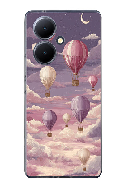 TechTree حافظة سيليكون متوافقة مع هاتف Vivo V29 Lite 5G باللون الأرجواني السم...