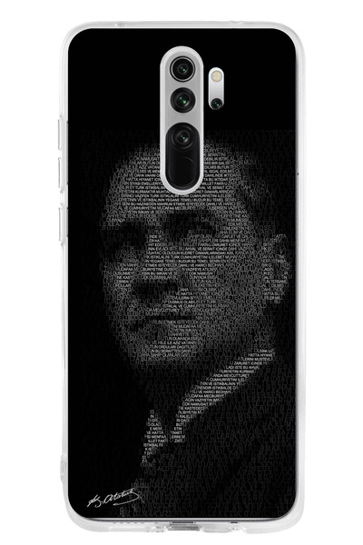 TechTree حافظة سيليكون متوافقة مع هاتف Redmi Note 8 مكتوب عليها هتيبا للشباب وصورة ظلية أتاتورك مطبوع