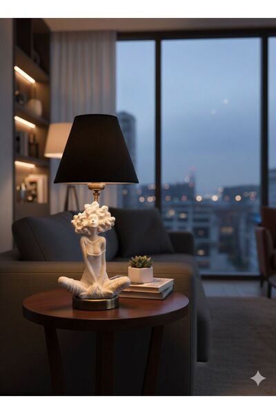 By çeliktürk Aura heykel abajur özel seri