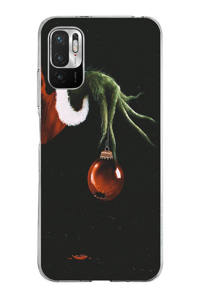 TechTree حافظة سيليكون متوافقة مع هاتف Redmi Note 10 5G باللون الأخضر وكرة عي...