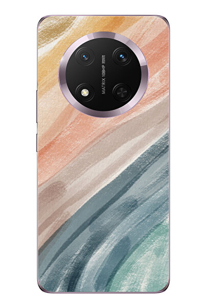 TechTree حافظة سيليكون متوافقة مع Honor Magic 7 Lite Modern Color Palette مطبوع