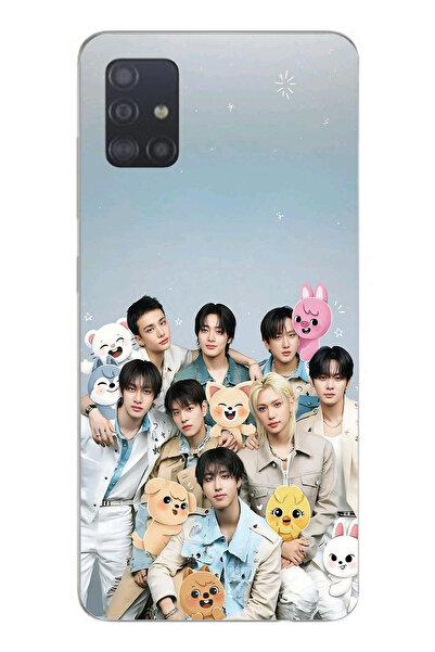 TechTree حافظة سيليكون مطبوع متوافقة مع هاتف سامسونج جالاكسي A51 بتصميم فرقة ...