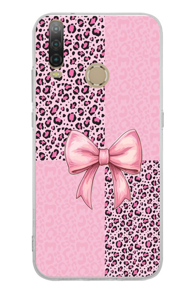 TechTree حافظة سيليكون متوافقة مع جهاز جنرال موبايل GM 10 بنمط الفهد الوردي و...