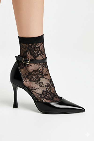 Giydim Gidiyor Elise Λουστρίνι Στιλέτο Μαύρο