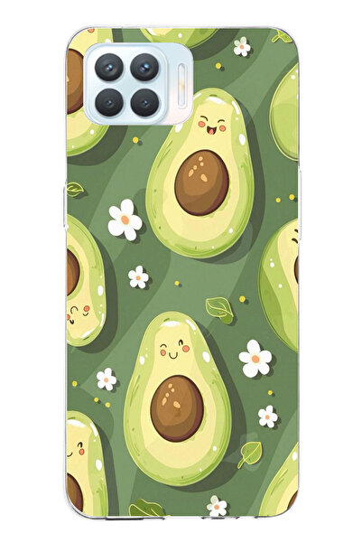 TechTree حافظة سيليكون متوافقة مع هاتف OPPO Reno 4 Lite ذات خلفية خضراء لطيفة...