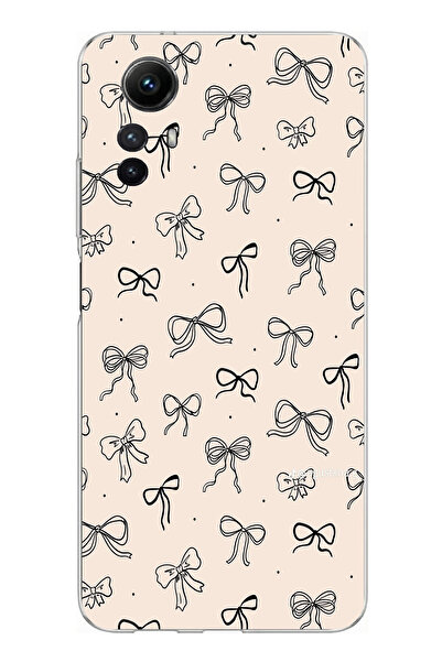 TechTree حافظة سيليكون متوافقة مع هاتف Redmi Note 12S باللون الأسود ونمط فيون...