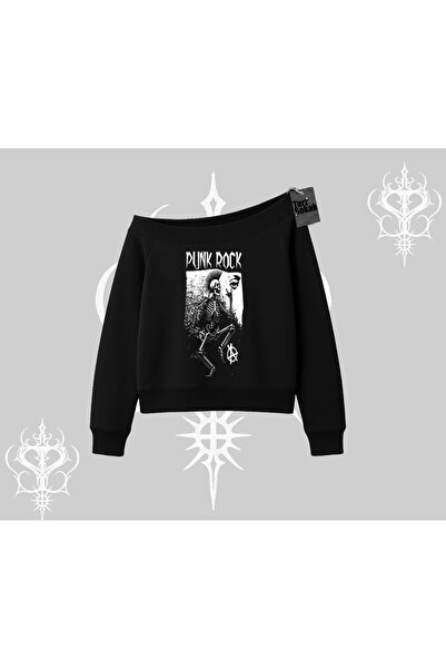 Tarzsokak Світшот з капюшоном Punk Rock Chaos Skeleton Riot