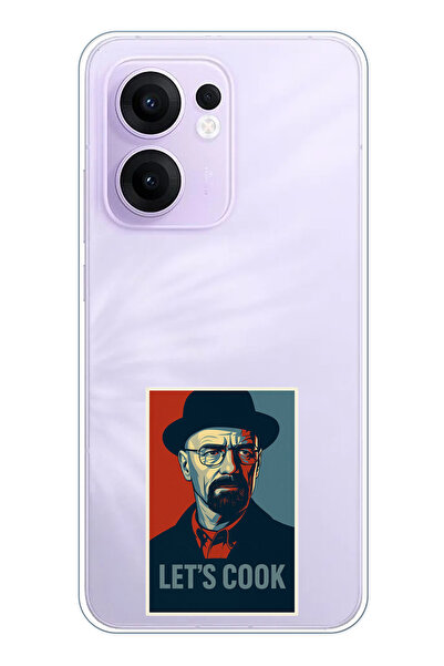 TechTree حافظة سيليكون متوافقة مع هاتف OPPO Reno 13F Lets Cook Banner مطبوع