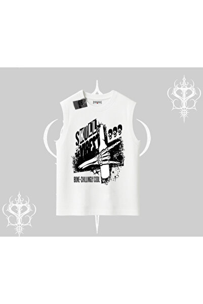 Tarzsokak Αμάνικο μπλουζάκι Skull Impact Bone Chilling Street Icon